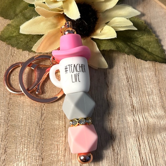 Hand Crafted Accessories - Teacher Keychain